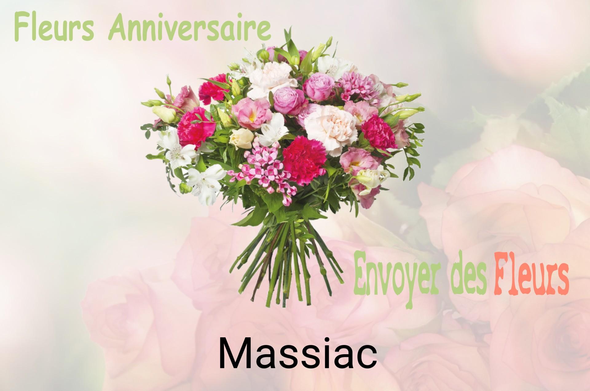 Bouquet de fleurs d’anniversaire livré à Massiac